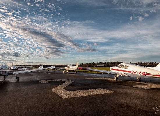 Uppställning på banan