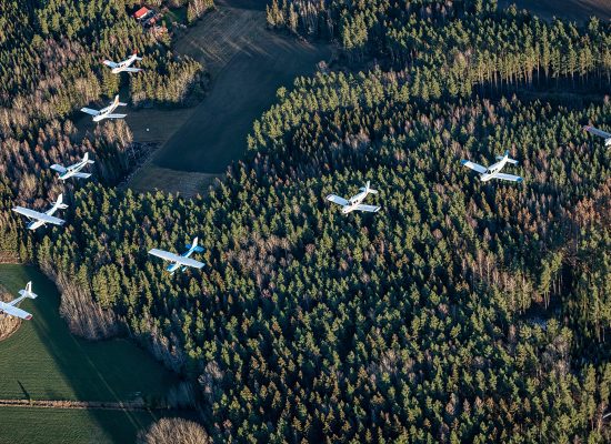 Granen från ovan under generalrepetitionen.